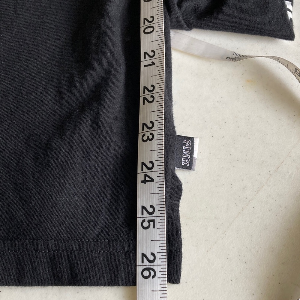 PINK Victoria's Secret Black Hoodie with Rainbow Pocket - Picture 8 of 8